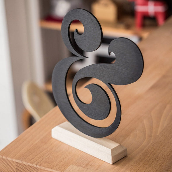 Premium Black Aluminum Ampersand