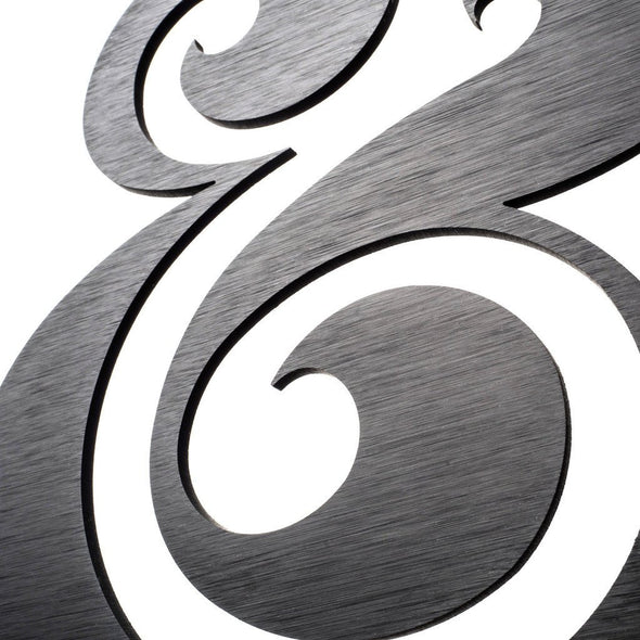 Premium Black Aluminum Ampersand