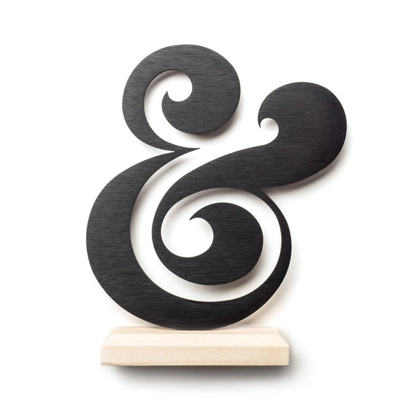 Premium Black Aluminum Ampersand