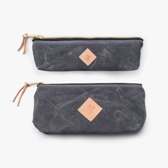 Waxed Canvas Pouch Set