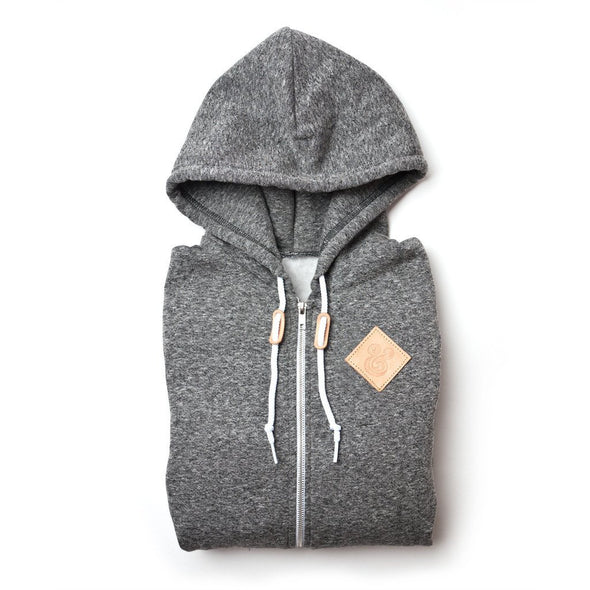 Leather Patch Hoodie