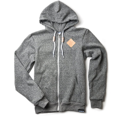 Leather Patch Hoodie