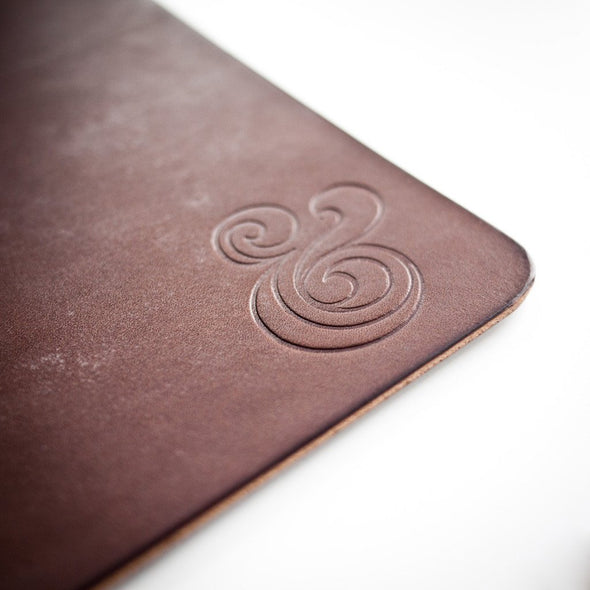 Premium Leather Mousepad Brown